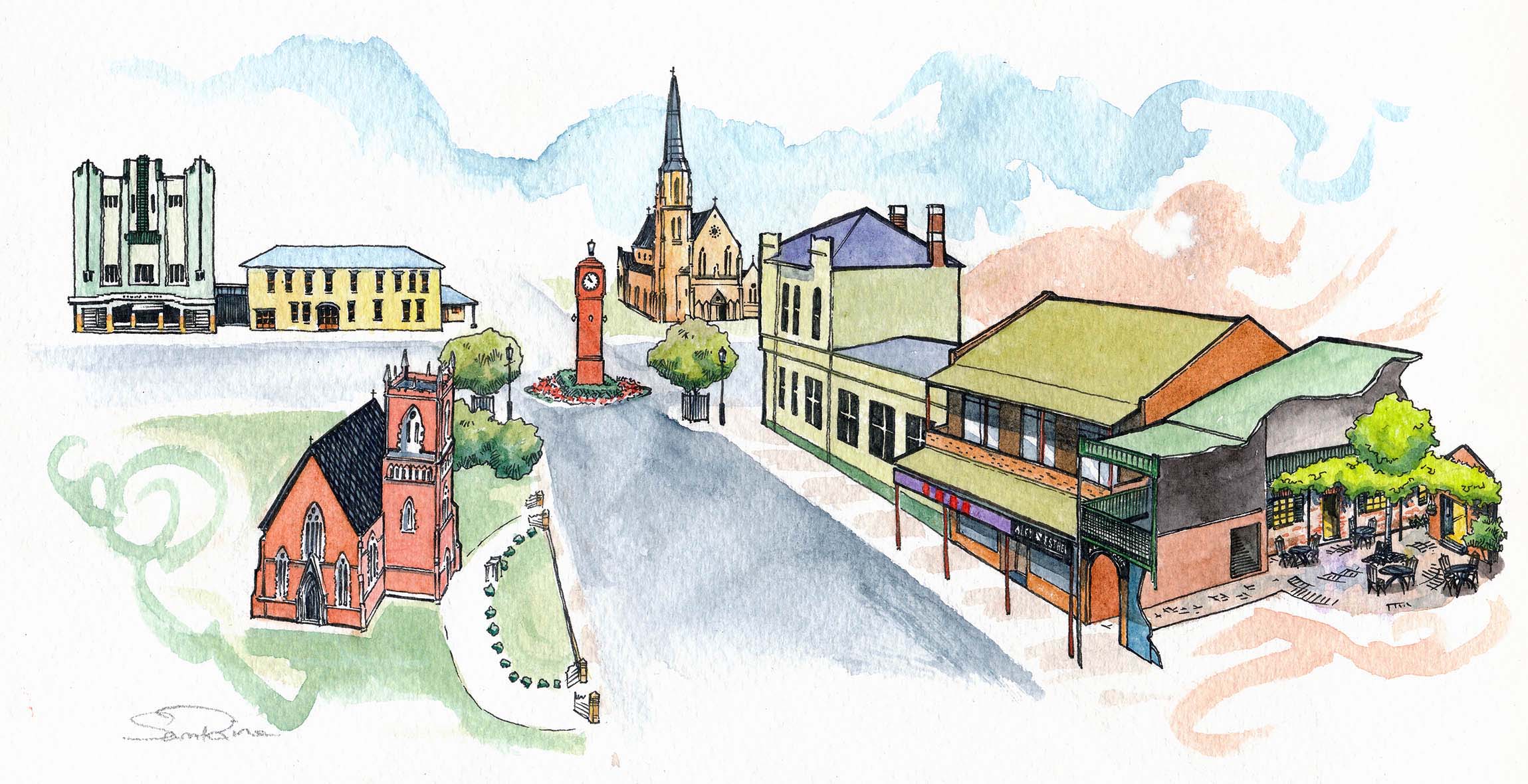 mudgee sketch